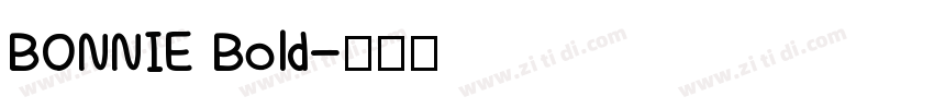 BONNIE Bold字体转换